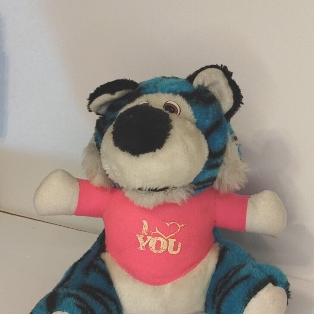 RARE VTG Fable Valentine Bear "I Love You This Much" arms stretched Out 1992